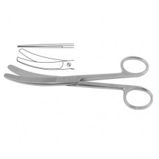 Busch Umbilical Cord Scissor One Toothed Cutting Edge Stainless Steel, 16 cm - 6 1/4"